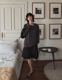 Bor Pigment Snap Long Sleeve