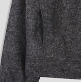 Log Mohair Wool Crop Jacket