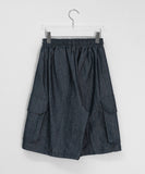 [unisex] Chanu Raw Denim Bermuda Cargo Pants