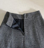 Gelmade Hound Check Brushed Span Flare Skirt