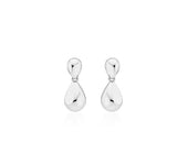 Champagne Moon Dew Drop Silver Falling Earrings