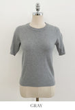 Today Round Basic Short Sleeve Knit