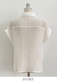 Ethel Cool Linen Roll-up Short Sleeve Shirt