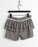 Sofu Lace Tiered Biker Skirt Leggings