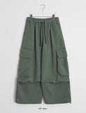 [unisex] Kodeni Banding String Brushed Big Cargo Pants