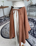 Festie Suede Wrap Skirt