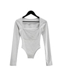Ella Mix Square Neck Bodysuit Tee