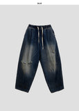 Lang Balloon Antique Amekaji Denim Pants