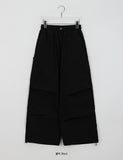 Kikiko nylon banding string parachute cargo pants