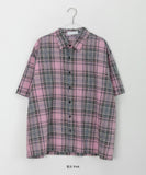 [unisex] Kidou Check Short Sleeve Over Shirt