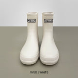 Rainy Season Heel 3cm Short Rain Boots