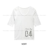 Macha crack numbering elbow length short sleeves
