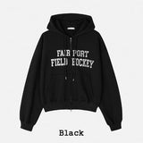 Philo Two-Way Crop Hood Zip-Up