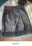 Cleans Check Tweed A-Line Mini Skirt