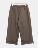 Mekun Roll-up Wide Cotton Pants