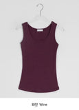 Duhin Basic Color Layered Round Sleeveless