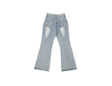 Naon Lace Washing Bootcut Denim Pants