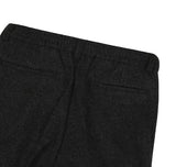 Mauve Wool Half-Banding Wide Slacks