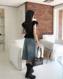 Bloom Corsage Frill Blouse