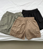 Vacation Beach Summer Banding Cargo Pocket Nylon Shorts