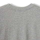 Land semi-crop over short sleeves