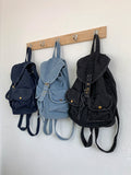 Kela Denim Pocket Buckle Backpack