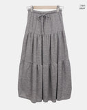 Buren Bocashi Long Flare Skirt