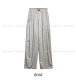 Early linen pintuck banding slacks