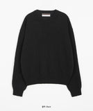 Tofu Basic Lambswool Cashmere Round Knit