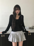 Juri Ribbon Pumpkin Balloon Mini Skirt