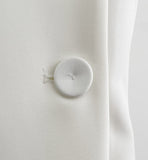 Denlua Double Button Jacket Blouse