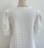 Charlene Jacquard Puff T-Blouse