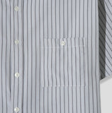 Elu stripe linen short sleeves shirt