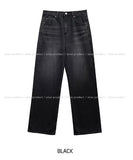 Doubling Straight Stud Denim Pants