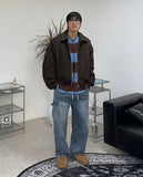 Beos Siwa Washing Banding Denim Pants