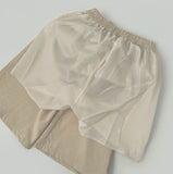 Linen Banding Wide Pants