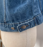 Milo Big Collar Crop Denim Jacket
