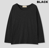 Kellin Over Fit U-Neck Long Sleeve Tee