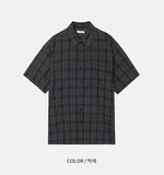 Bereu Wrinkle Check Short Sleeve Shirt