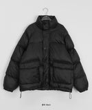 Konai String Pocket Button Over Padding Jumper