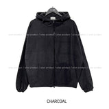Toto Fleece String Two-Way Hooded Zip-Up