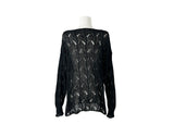 Linder Mesh See-Through Loose-Fit One-Shoulder Knit
