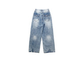 Riggers Backpocket Washing Wide Denim Pants