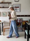 SIDE FOLD WASHING DENIM