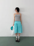 FRILL BUTTON SLEEVELESS
