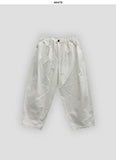 Unisex basic cotton tapered pants