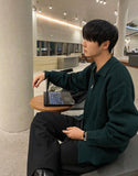 Two-way collar cardigan