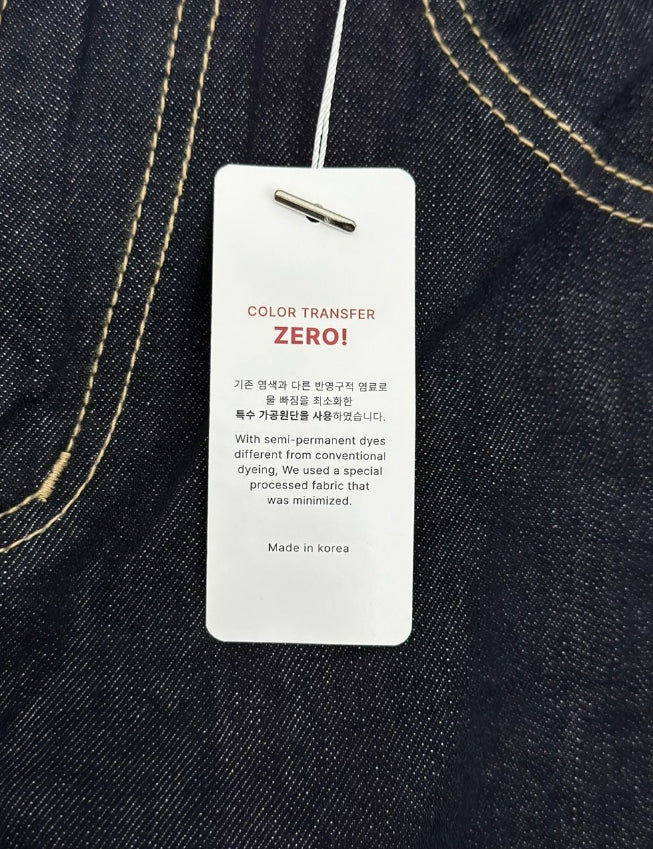 【in a row】Non-Fade Raw Edge Wide Denim in a row (インアロー) - ノンフェード生ワイドデニム / Non