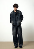 TRICEPS BIKER DENIM JACKET