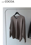 Blue Bird Overfit V-Neck Knit